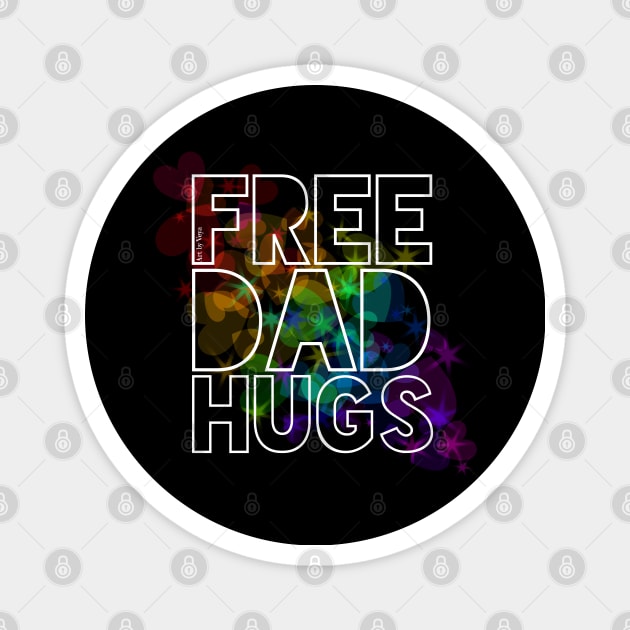 Free Dad Hugs Magnet by Art by Veya